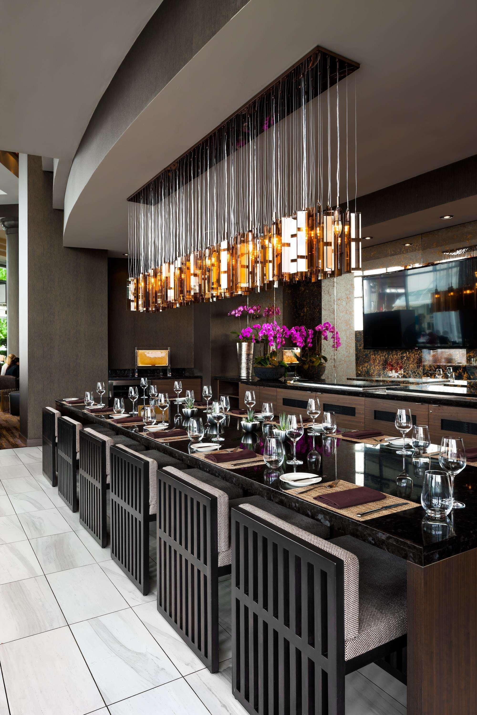 Hotel Fairmont Waterfront Vancouver Exterior foto The interior of the restaurant