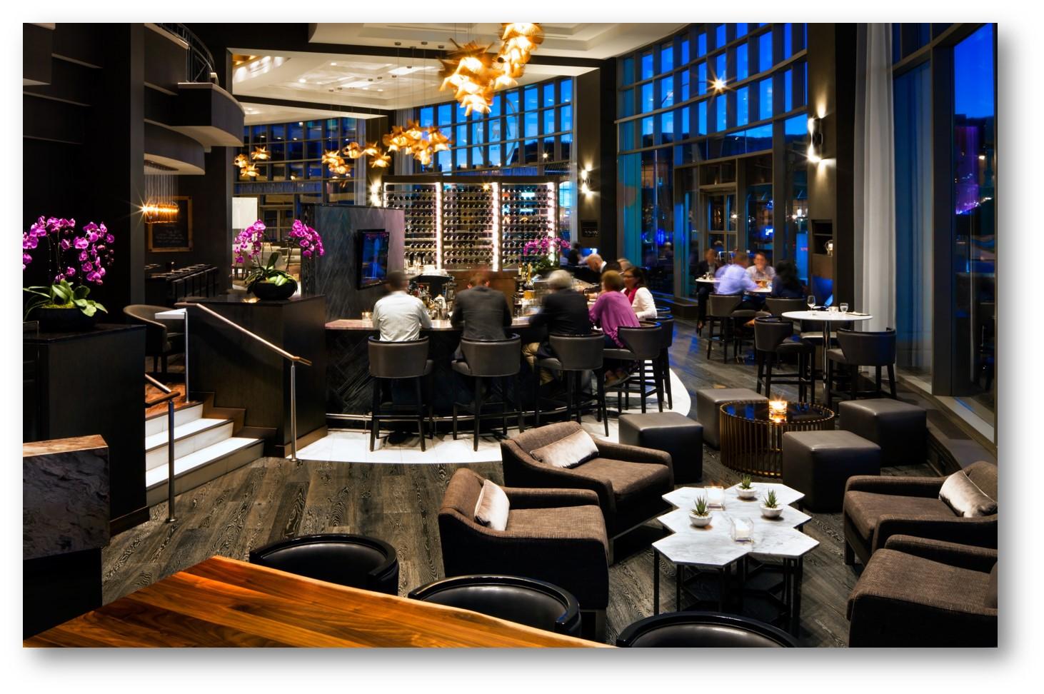 Hotel Fairmont Waterfront Vancouver Exterior foto The interior of the restaurant